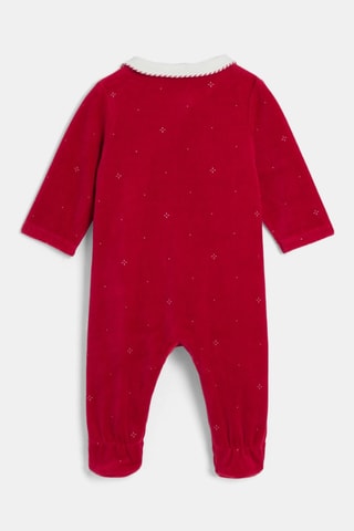 Babygro em veludo - Vermelho - Obaïbi
