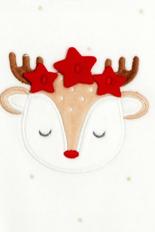 Babygro em veludo - Branco - Obaïbi