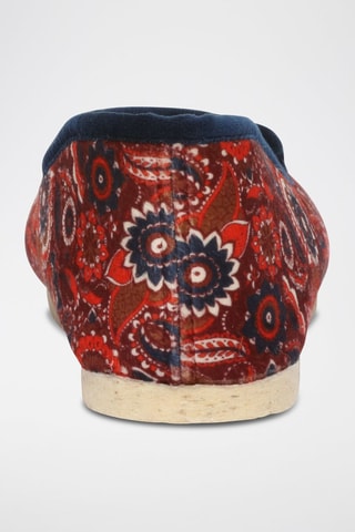 Charentaises La Hippie Bleu marine et orange