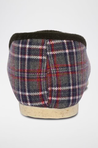 Charentaises La Ronflante Gris et rouge