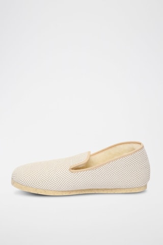 Charentaises La Psychée Blanc et beige