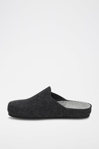 Chaussons en laine La Grisante Gris anthracite