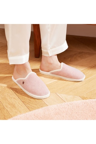 Chaussons en laine La mi Barbe à Papa - Rose