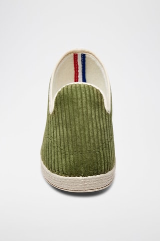 Chaussons La Côtelée verte - Vert