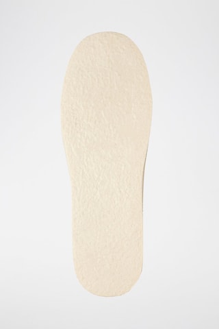 Charentaises en laine La Florale - Bleu et blanc