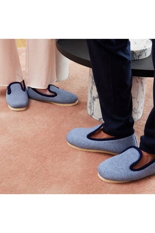 Chaussons Beckett - Bleu chiné