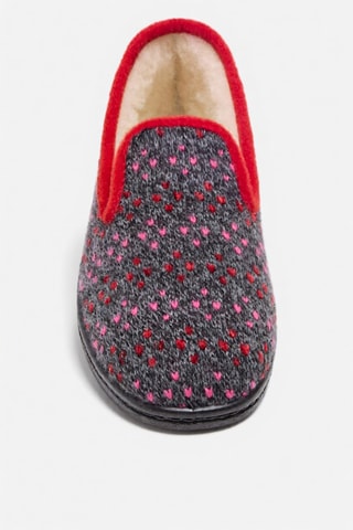 Charentaises La Confortable - Gris et rouge