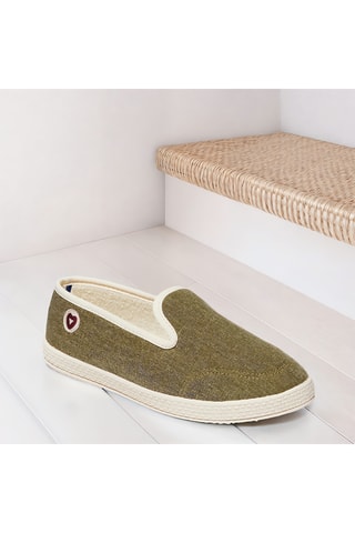 Charentaises La Toile - Kaki