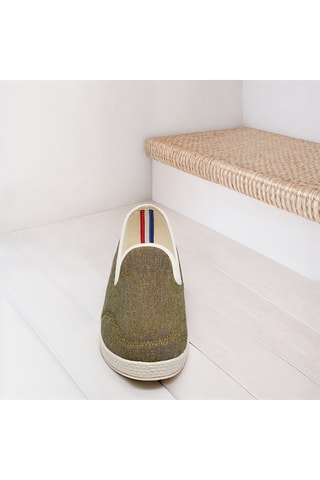 Charentaises La Toile - Kaki