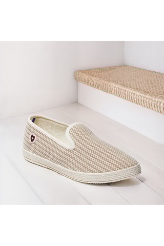 Charentaises La Damier - Taupe