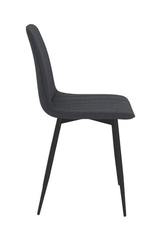 6 chaises Fiona - Gris foncé