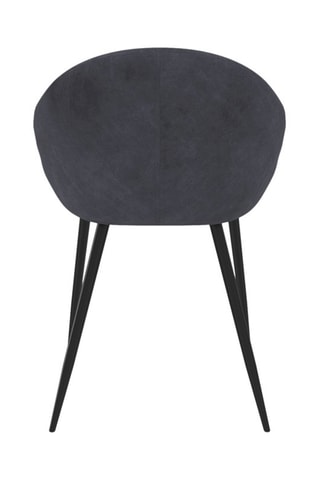 2 chaises Dory - Gris et noir