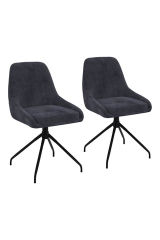 2 chaises Olivia - Gris