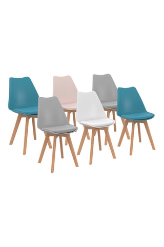 6 chaises Nordia - 46 x 80 x 51 cm