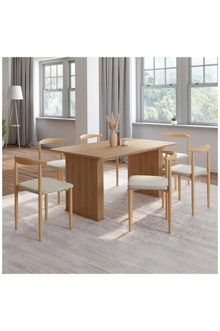 6 chaises Adam - 50 x 74 x 48 cm