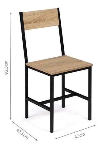 6 chaises Memphis - 41 x 85 x 45 cm   