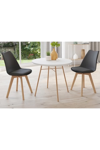 2 chaises Nordia - 46 x 51 x 79,5 cm