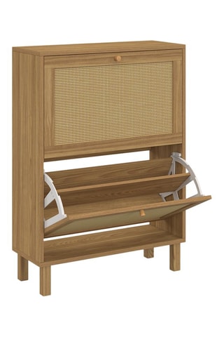 Meuble à chaussures Erin 2 abattants - 60 x 23,5 x 83,5 cm