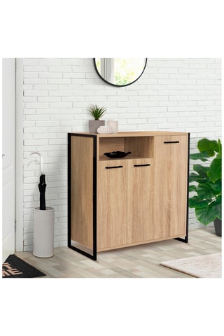 Meuble à chaussures industriel Alan - 73,2 x 35 x 75 cm