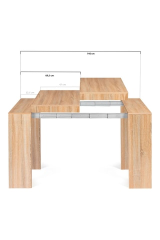 Console extensible Nora - 45/140 x 90 x 75 cm