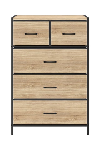 Commode 5 tiroirs Iris - 60 x 30 x 90 cm