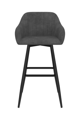 2 tabourets de bar Ariana - Gris foncé