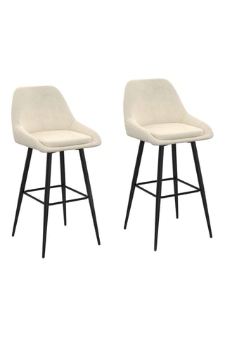 2 tabourets de bar Olivia - 44 x 92 x 46 cm