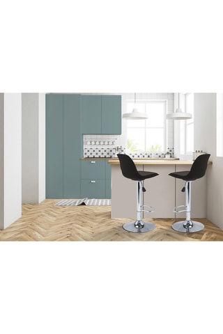 2 tabourets de bar Karl - 38 x 104 cm