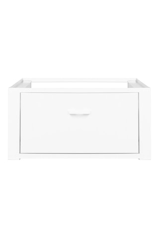 Socle pour machine à laver blanc 1 tiroir - Blanc