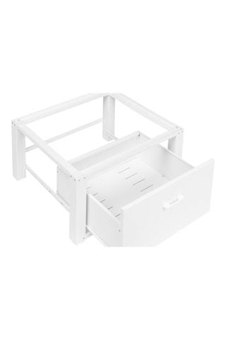 Socle pour machine à laver blanc 1 tiroir - Blanc