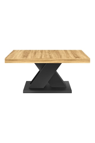 Table basse Alexia - Imitation bois et noir