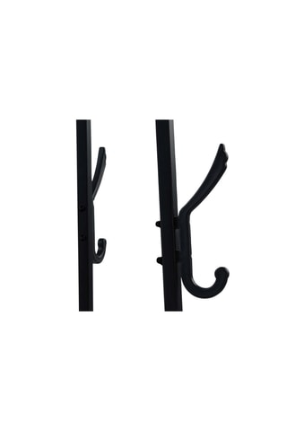 Porte-manteau Elize - Noir et imitation bois