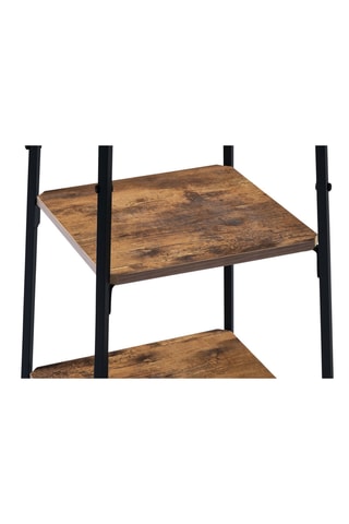 Porte-manteau Elize - Noir et imitation bois