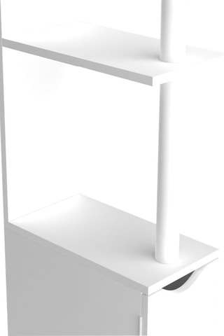 Meuble WC 2 portes - Blanc