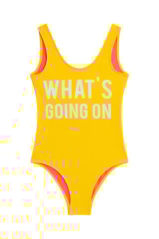 Maillot 1 pièce Kid Cancun Jaune