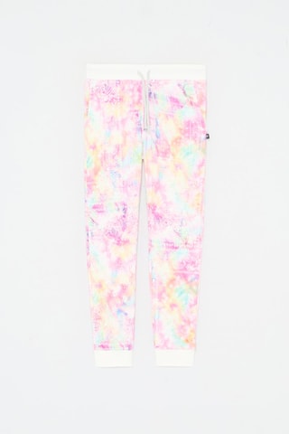 Pantalon ajusté Tkids Print Slim - Rose et blanc