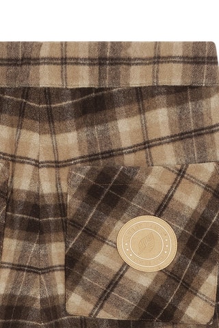 Pantalon droit Gypsy Check - Marron