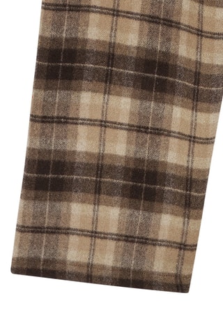 Pantalon droit Gypsy Check - Marron