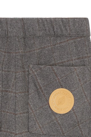 Pantalon droit Gypsy Check - Anthracite chiné