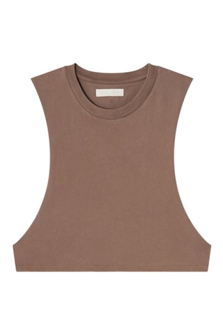 Crop-top Urban Cut Tank - Marron
