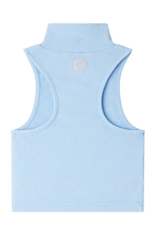 Crop-top côtelé Crop Funnel Ciel
