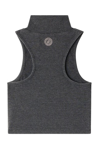 Crop-top côtelé Crop Funnel Anthracite