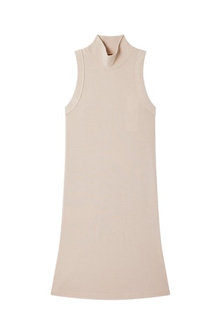 Robe Funnel Dress Beige