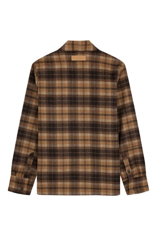Veste Kimono Check - Marron