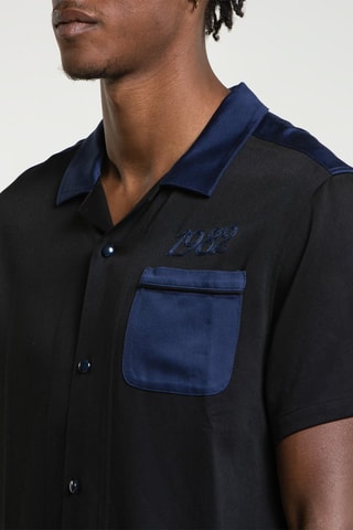 Chemise Bowling Shirt - Noir et bleu marine