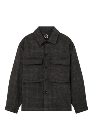 Surchemise en laine Wool Overpenny - Anthracite chiné