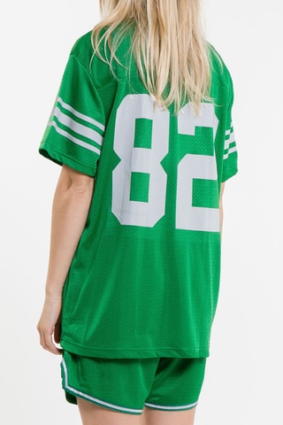 T-shirt Touchdown - Menthe et gris