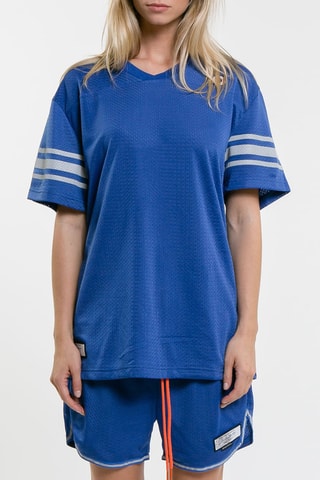 T-shirt Touchdown - Bleu et gris