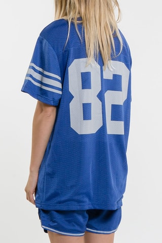 T-shirt Touchdown - Bleu et gris