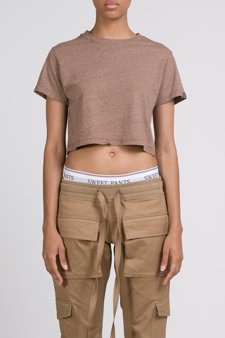 T-shirt court Easy Marron